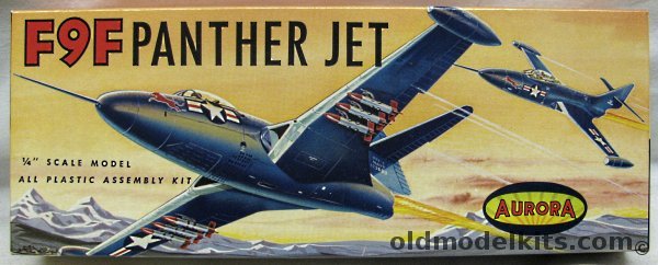 Aurora 1/49 Grumman F9F Panther Jet, 22-100 plastic model kit